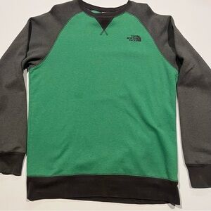 The North Face Men's Crewneck Sweater in Green and Black